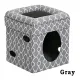 Gray kitty condo furniture