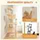 Anti-toppling strap and sisal scratching posts