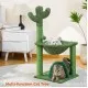 Small Cactus Cat Tree with Grooming Brush