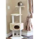 Small corner cat tree with house