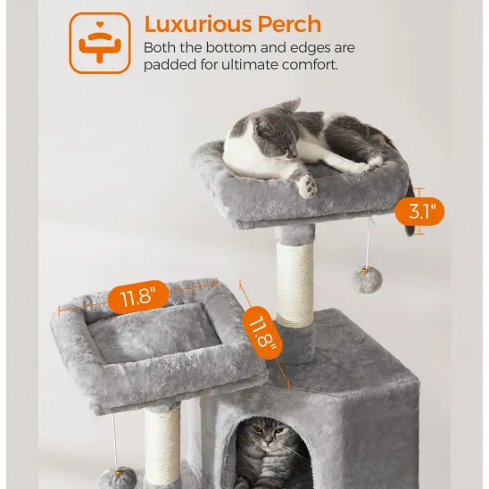 Two luxurious well-padded perches