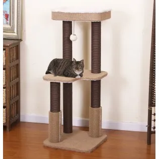 Small Kitty Tree for Big Cats with Rubber Massagers