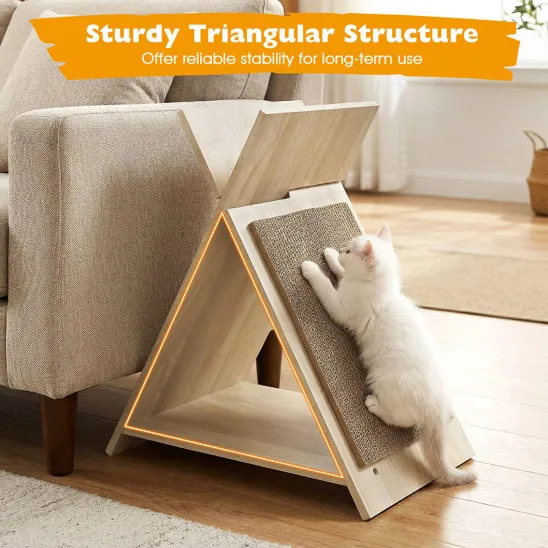 Sturdy angled wooden frame