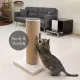 Sturdy scratch pole