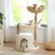 Stylish Cat Playground with Solid Wood Post
