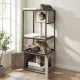 Stylish Cat Tower with Large Litter Box Enclosure and Two Food Bowls