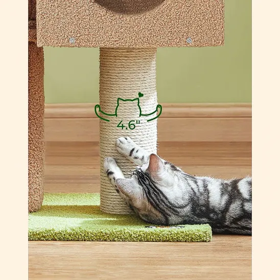 Extra thick sisal scratching post