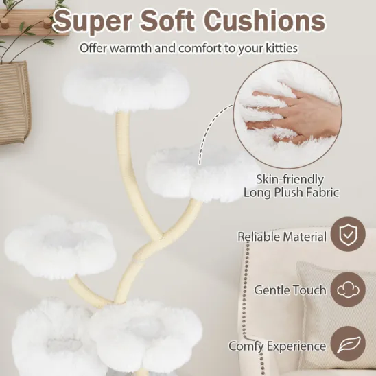 Super soft plush cushions
