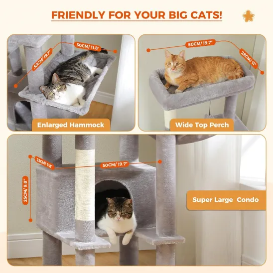 Large cat hideaway, hammock and perch on top
