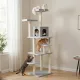 Tall & Slim Cat Scratching Tower with Sisal Posts