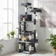 Indoor Cat Tree for Multiple Cats with Hammock