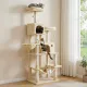 78" Tall Cat Tower with Two Condos & Hammock