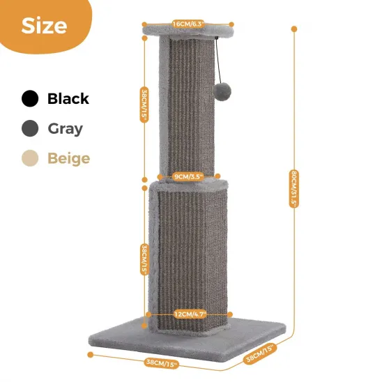 Dimensions of the posts