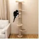 USA 6-foot Wall Cat Tree with Sisal Posts