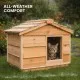 Waterproof large feral cat house