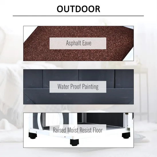 Cat shelter made especially for outdoor-living cats