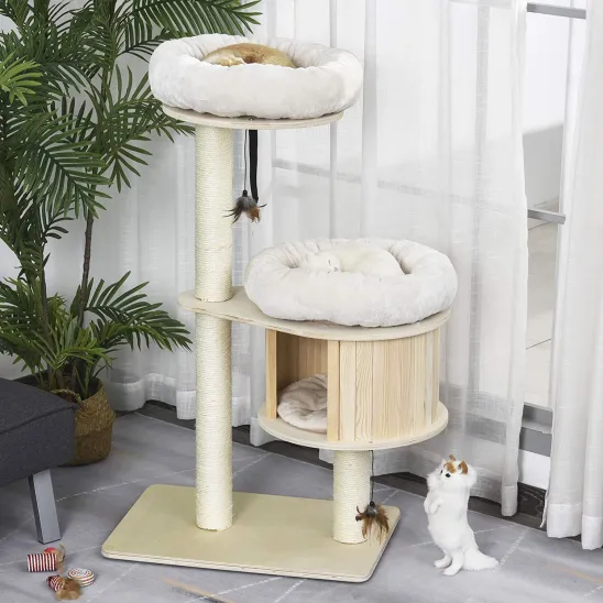 MDF Kitty Furniture & Condo with Soft Cushions