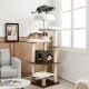 7-tier Fancy Wooden Cat Tower with Condo & Sisal Posts